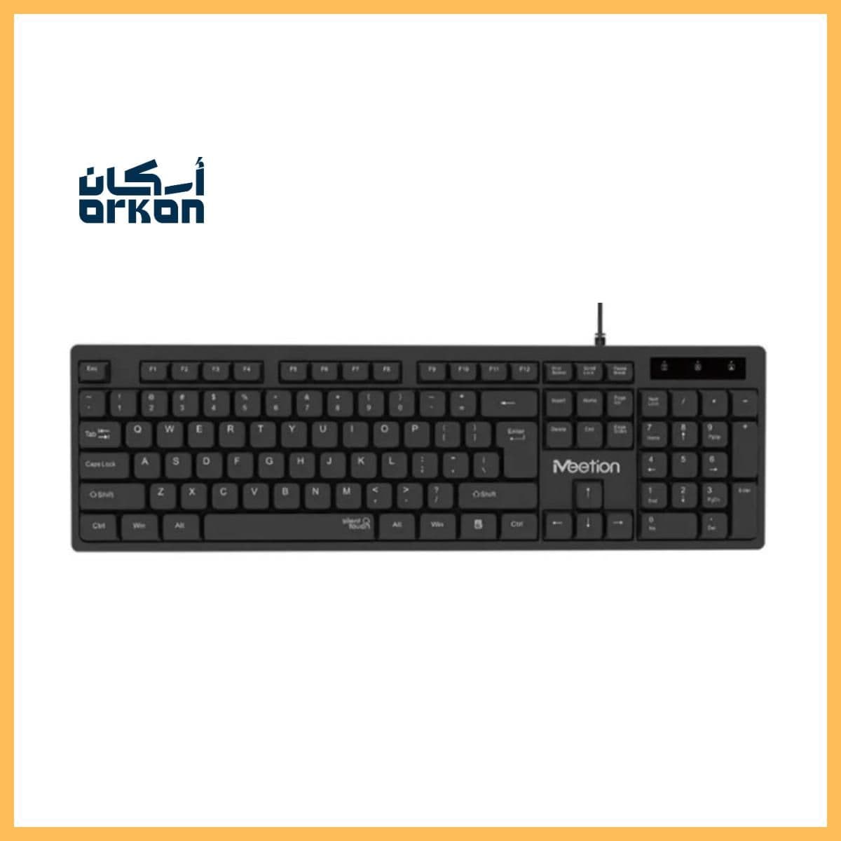 Meetion Keyboard MT-K300 Silent Touch Wired (USB)
